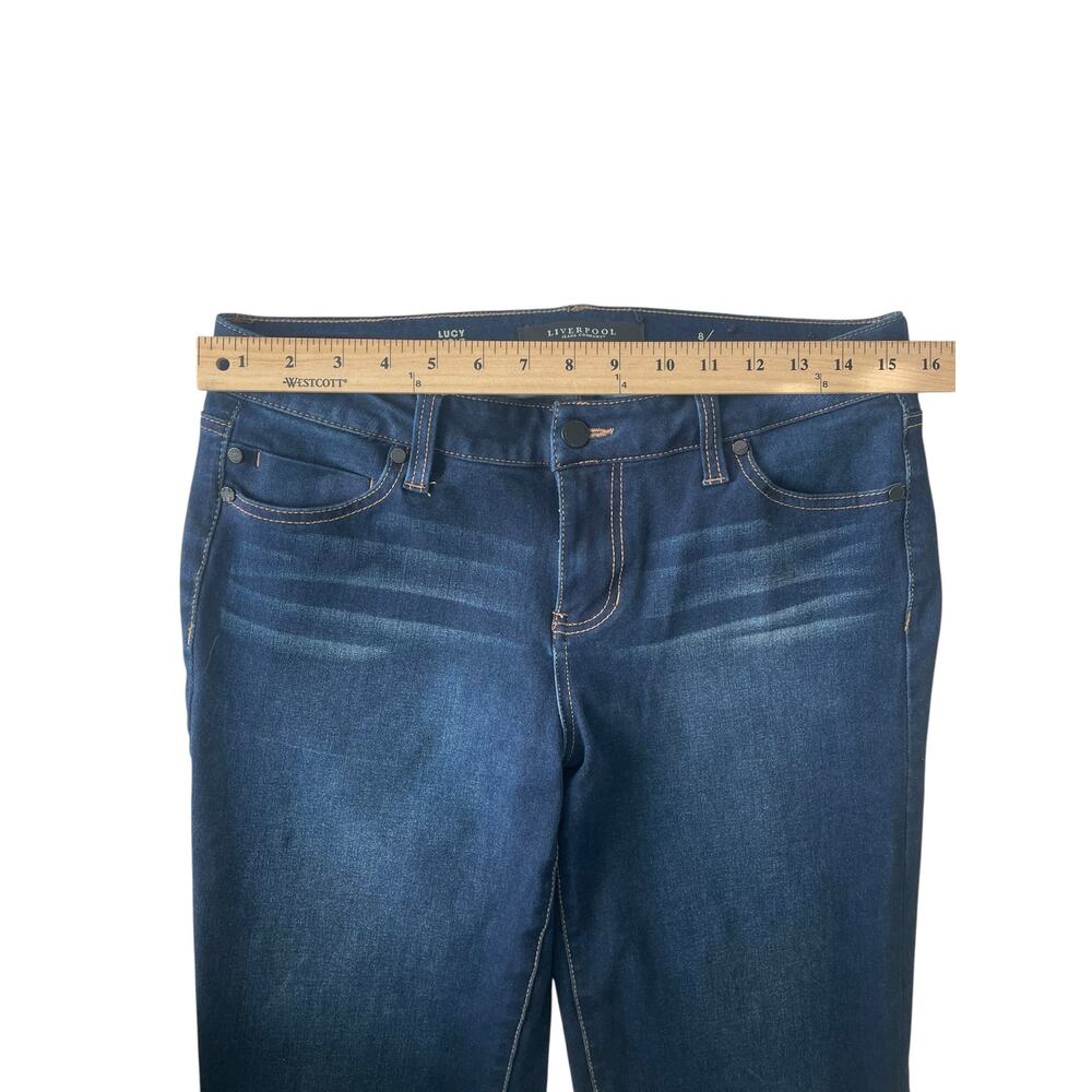Liverpool Jeans Company Stretchy Lucy Bootcut Dark Wash Denim Jeans Size 8/29 - Picture 3 of 5